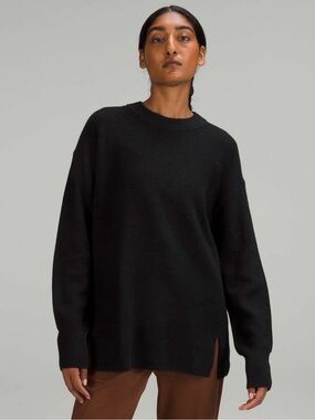 Lululemon Merino Wool-Blend Ribbed Crewneck Sweater